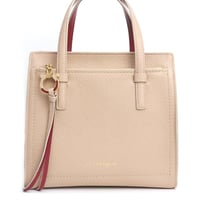 Salvatore Ferragamo Amy Handbag Leather Pink Beige #19741