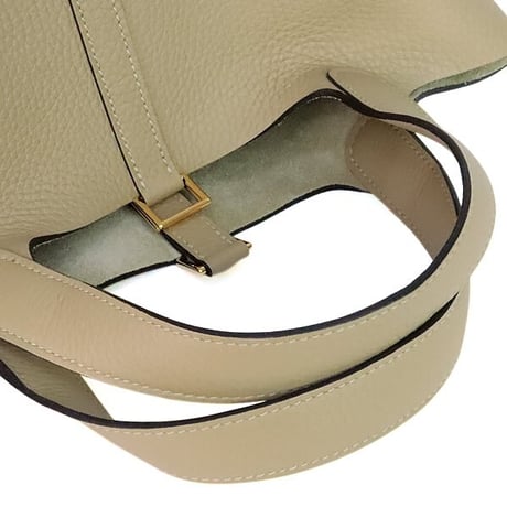 HERMES Picotin Lock PM Handbag Taurillon Clemence Leather Trench #20297