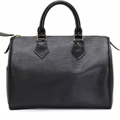 Louis Vuitton Speedy 25 Handbag Epi Leather Black M43012 #74647