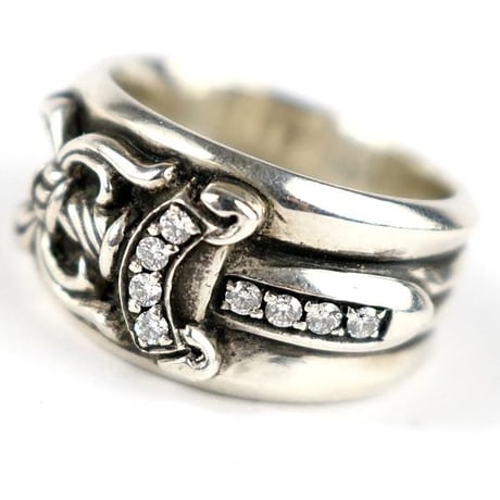 Chrome Hearts Dagger Pave Diamond Ring #104060