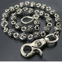 Chrome Hearts Multi Ball Wallet Chain 1 Clip Long #100750