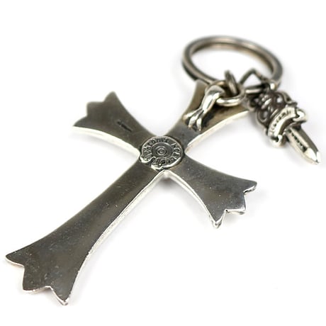 Chrome Hearts Large Cross Split Dagger Keyring #32158
