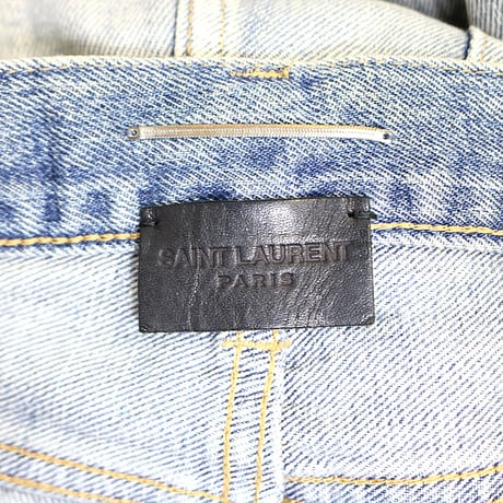 Saint Laurent Paris 22SS Anthony Vaccarello Era D31 RP-MW Denim Pants #31840