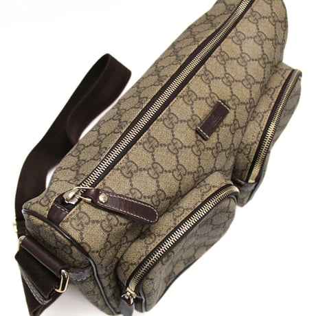 GUCCI Crossbody Shoulder Bag GG Canvas Beige Brown #76734