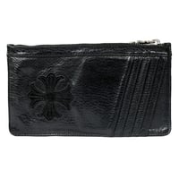 CHROME HEARTS Wallet Easy Money Lrg CH Plus Patch Black #103770