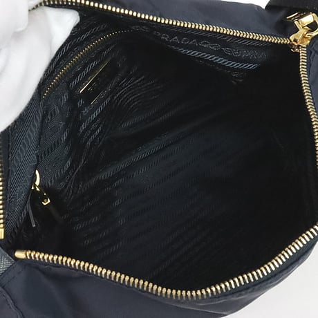 PRADA Shoulder Bag Nylon Navy ＃20169
