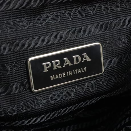 PRADA Triangle Logo Crossbody Bag Nylon Leather Black BM0008 ＃19848