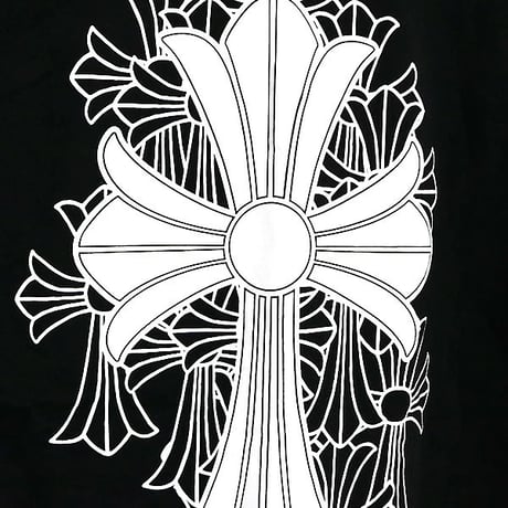 Chrome Hearts Cemetery Cross Scroll Label Print Pocket T-Shirt #104685
