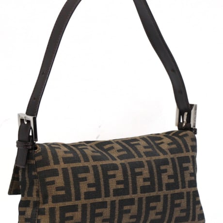 FENDI Mamma Baguette Bag Zucca Canvas ＃75813