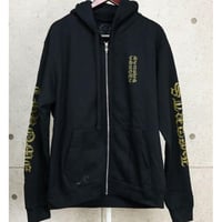 Chrome Hearts Old English Zip-Up Hoodie #32229