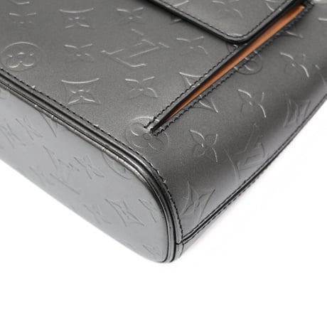 Louis Vuitton Alston Shoulder Bag Monogram Mat Dark Gray M55122 #76595