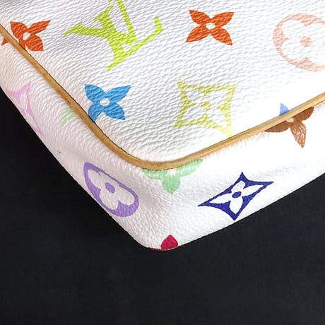 Louis Vuitton x Murakami Pochette Accessory Pouch Monogram Multicolor White M92649 #19895