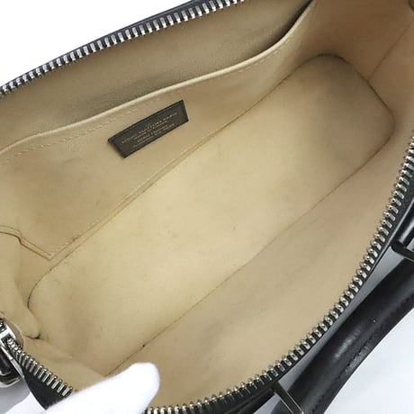 Louis Vuitton Alma EW Handbag LV Blazon Leather Black M24529 #19893