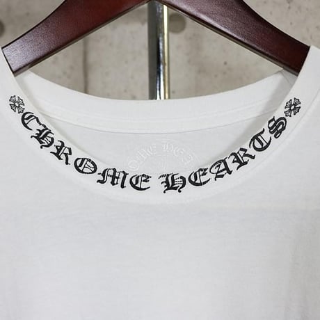 Chrome Hearts Neck Print Logo T-Shirt White #103826