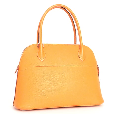HERMES Bolide 27 Handbag Epsom Leather Orange #20214