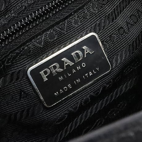 PRADA Tote Bag Leather Black #20046