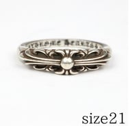 Chrome Hearts Baby Classic Floral Cross Ring #32180