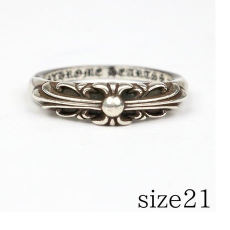 Chrome Hearts Baby Classic Floral Cross Ring #32180