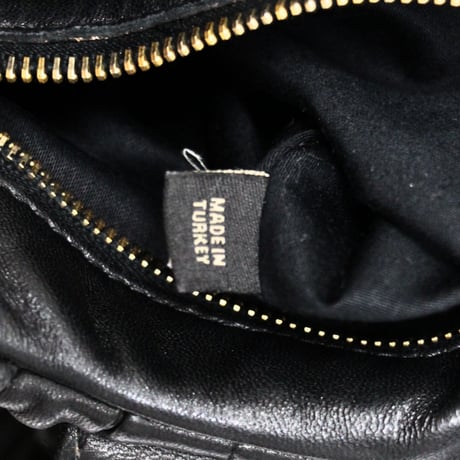 Miu Miu Matelasse Handbag Leather Black #75573