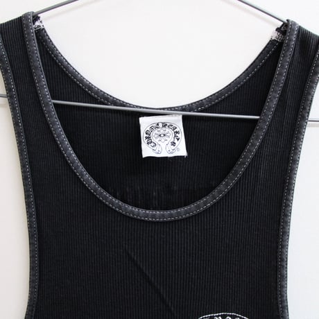 Chrome Hearts Vintage "FUCK YOU" Large Cross Print Tank Top #31853