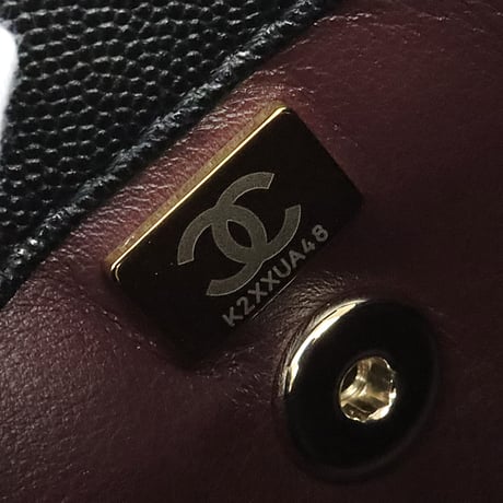 CHANEL Small Coco Handle Flap Bag Quilted Caviar Black #19907