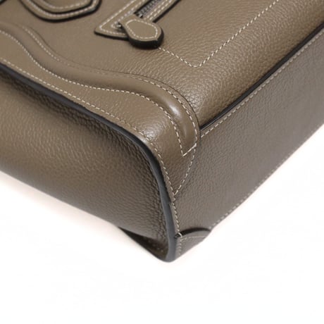 CELINE Nano Luggage Tote Bag Leather Souris #75605