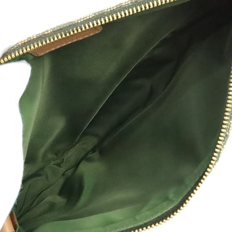 Christian Dior Small Saddle Pouch Oblique Canvas Green #20042