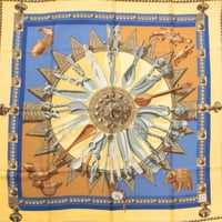 HERMES Carre 90 Silk 100% Scarf Stole "CUILLERS D'AFRIQUE" #76749