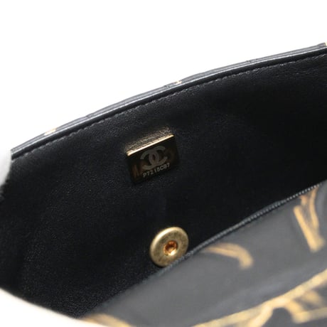 CHANEL Mini Rectangular Flap Bag Quilted Calfskin Black #75793
