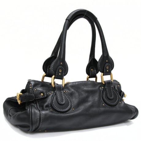 Chloe Medium Paddington Handbag Leather Black #75945
