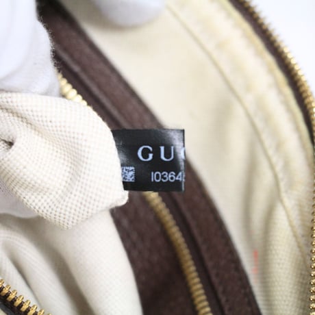 GUCCI Messenger Bag Jumbo GG Canvas Brown #75780