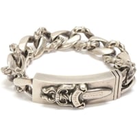 Chrome Hearts Dagger ID Fancy Link Bracelet 11 Links #32076