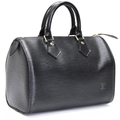 Louis Vuitton Speedy 25 Handbag Epi Leather Black M43012 #75491