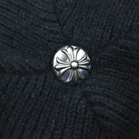 CHROME HEARTS Beanie Big Daddy Cashmere Black #32213