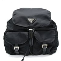 PRADA Backpack Nylon Black #76245