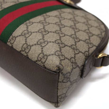 GUCCI Ophidia Small Shoulder Bag GG Canvas Beige #75441