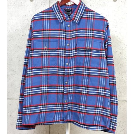 Chrome Hearts Unused Work Dog Cross Ball Buttons Plaid Shirt #104230