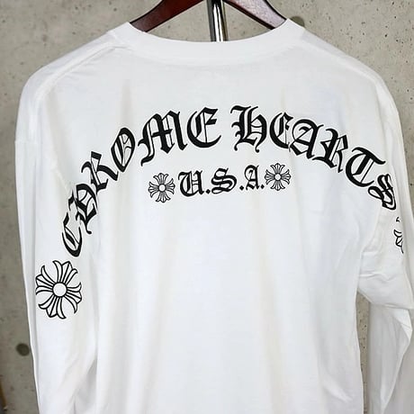 Chrome Hearts Brand-New Arch Logo Print Long Sleeve T-Shirt #104914