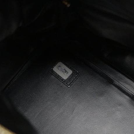 CHANEL Duffle Bag Diamond Stitched Calfskin Black #76713