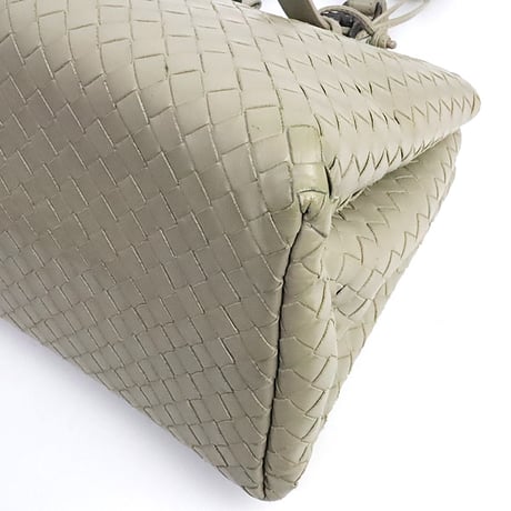 BOTTEGA VENETA Small Roma Tote Bag Intrecciato Leather Beige #19533