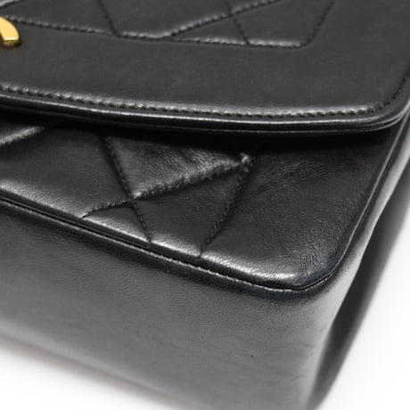 CHANEL Diana 22 Small Flap Bag Quilted Lambskin Black ＃75619