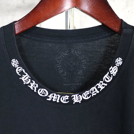 Chrome Hearts Neck Logo CH Cross Pocket T-Shirt #31936