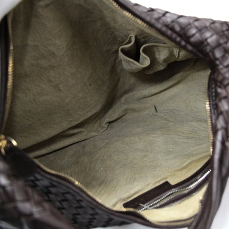 BOTTEGA VENETA Hobo Bag Intrecciato Leather Brown #76596