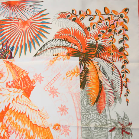 HERMES Carre 90 Silk 100% Scarf Stole "Mythiques Phoenix" #76492