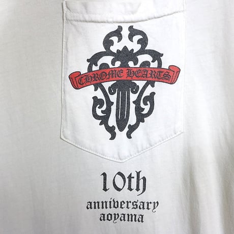 Chrome Hearts Old Vintage Tokyo Aoyama 10th Anniversary T-Shirt#104146
