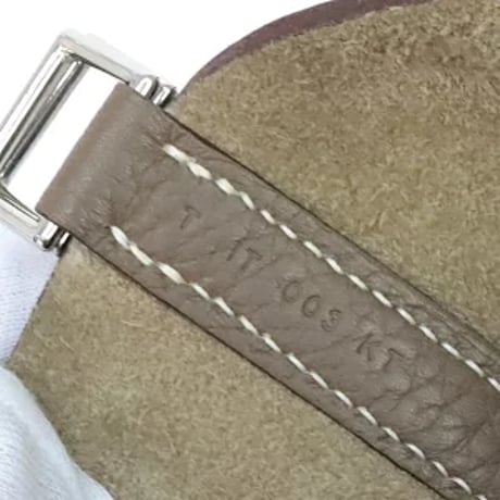 HERMES Picotin Lock PM Handbag Taurillon Clemence Leather Etoupe #20308