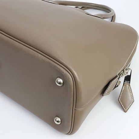 HERMES Bolide 1923 30 Handbag Swift Leather Etoupe #19510