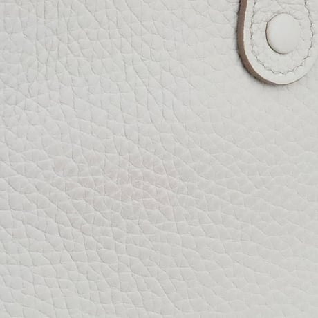 HERMES Evelyne TPM Shoulder Bag Taurillon Clemence Leather Gris Pâle #19869