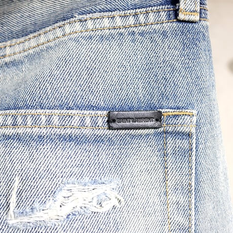 Saint Laurent Paris 22SS Anthony Vaccarello Era D31 RP-MW Denim Pants #31840