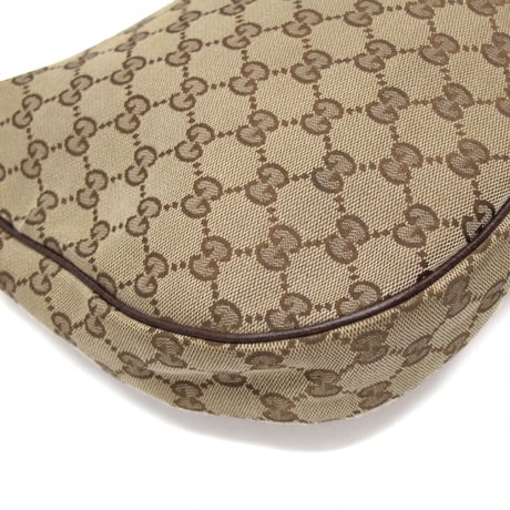 GUCCI Sherry Line Crossbody Shoulder Bag GG Canvas Beige Brown #76463